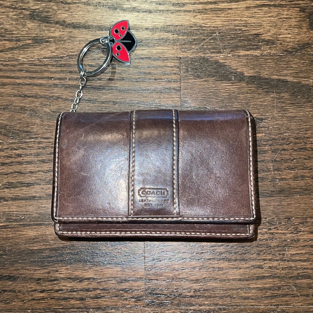 Coach card and key holder